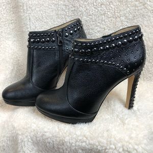 BCBG Maxazria studded leather ankle bootie